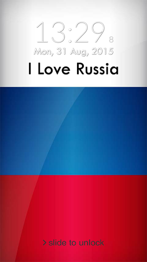 Russia Flag Keypad Lock Screen