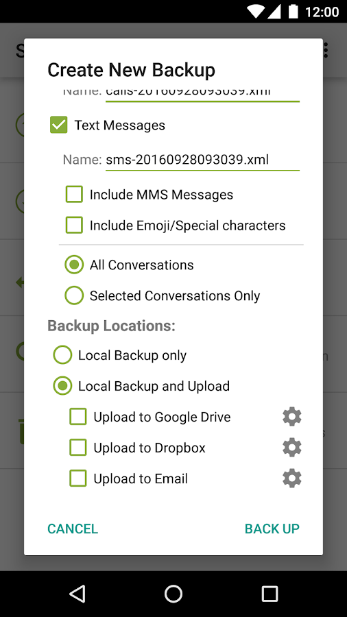    SMS Backup & Restore- screenshot  