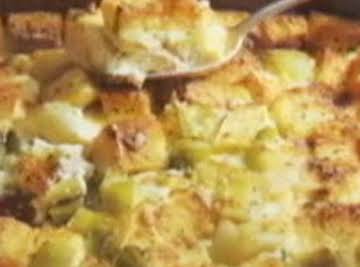 Leek Bread Pudding