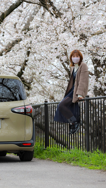 シエンタの4月もよろしくお願い致します🌸・桜と愛車・サクラと愛車・夕日に輝くあなたの愛車・ガールズオーナーに関するカスタム事例の投稿画像6枚目