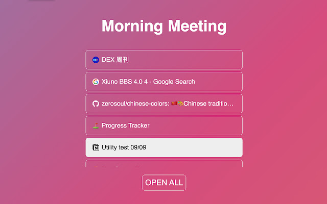 Workspace - Share your links chrome extension