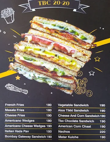 The Bangalore Cafe menu 