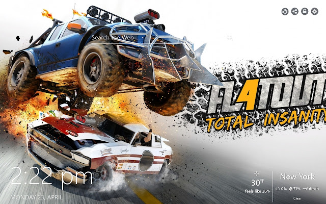 Flatout 4 HD Wallpapers Games New Tab Theme