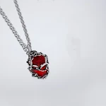 Red Gem Rose Necklace