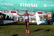 Bongumusa Mthembu wins the Two Oceans ultramarathon.  