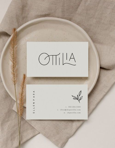 Ottilia business card design by Manubranding