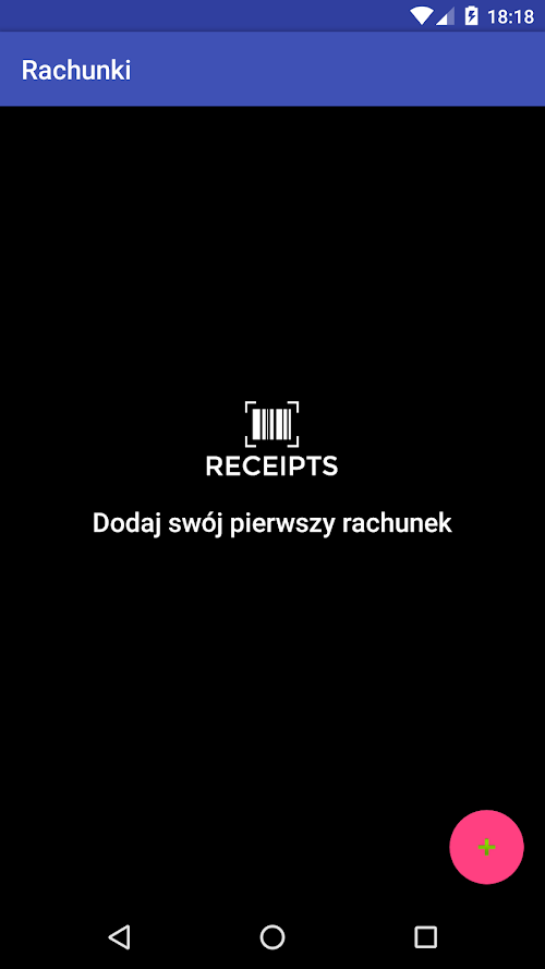 Android application Receipts - warranty period screenshort