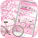 Sakura Pink Bicycle Launcher Theme 1.1.2 APK Скачать