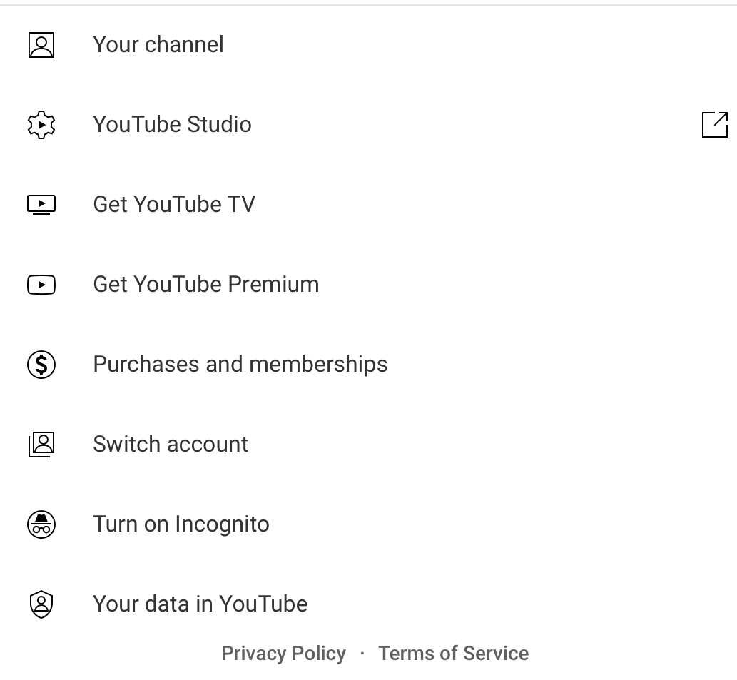 YouTube account module