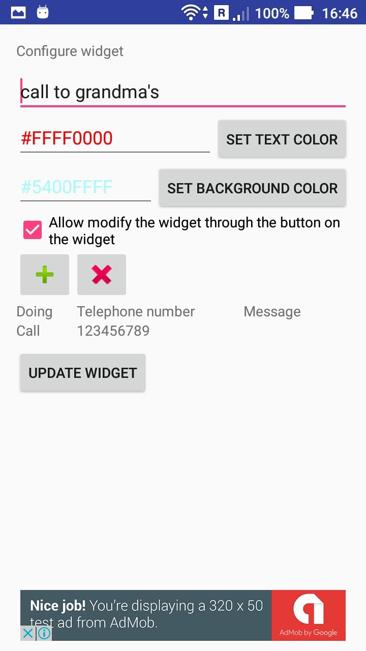 Alarm Button Screen 2