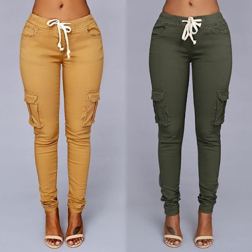 Title 5, Womens multi-pocket casual pants Everyday comf...