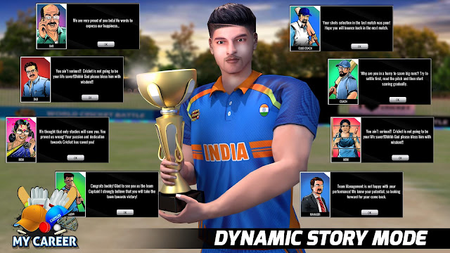 World Cricket Battle 2 (WCB2) - Multiple Careers