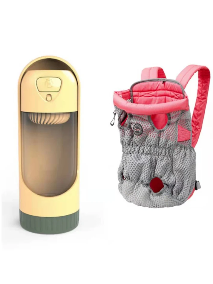 Sac à Dos de Transport pour Animaux de Compagnie Extérieur Voyage Maille Respirante Sacs à Épaule Confortable et Sûr Chiens & Chats
