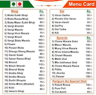 Paripurn Kitchen menu 1