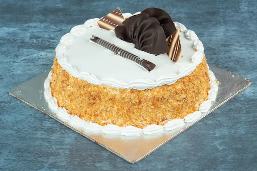 Eggless Butterscotch Fresh Cream Cake [1 Kg]