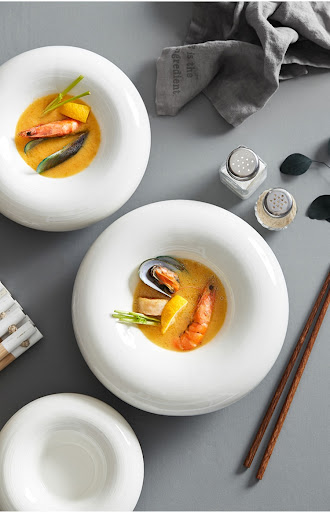 Title 3, Creative Restaurant Ceramic Insulation Plate Ke...