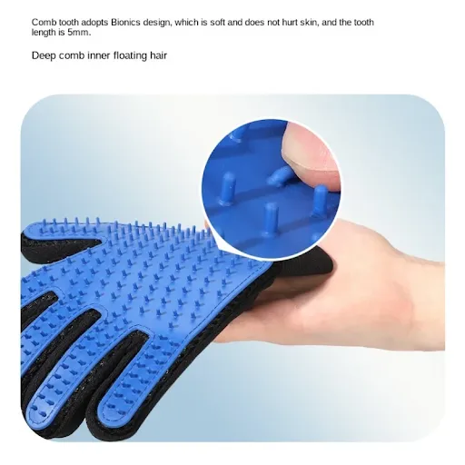 Pet Hair Remover Gloves, Silicone Hair Sticking, Massage, Bathing Cleaning, Grooming Supplies, Cat and Dog Brush