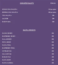 Badri Sweets menu 1