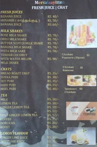 Mersalaayitten Fresh Juice And Chat menu 1