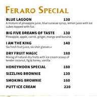 Feraro Ice Creams & Pastries menu 1