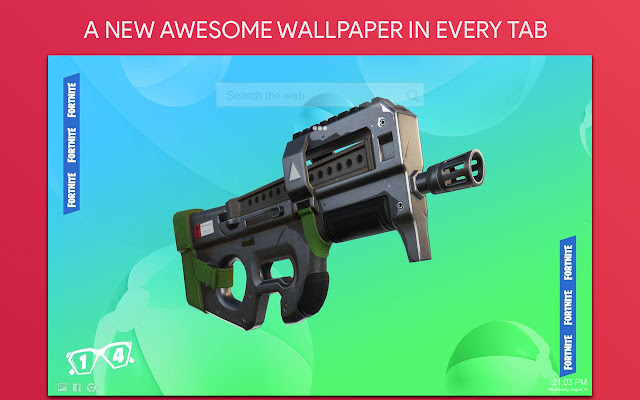 Fortnite Guns Wallpaper HD Custom New Tab