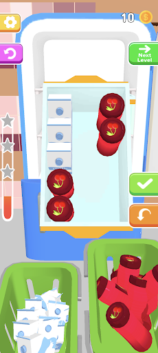 Screenshot Fill the Fridge 3D Sorting