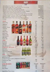 Jannat Palace menu 1