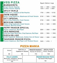 Pizza Town menu 1