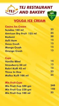 Tej Restaurant And Bakery menu 5