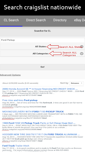 Search ALL Pro for Craigslist