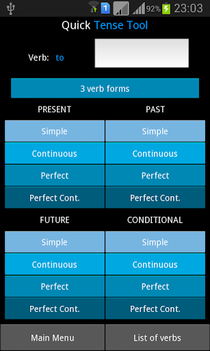 Quick Tense Tool Translation