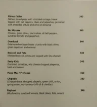 Fozzie's Pizzaiolo menu 3