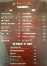 Joe's Cafe menu 5