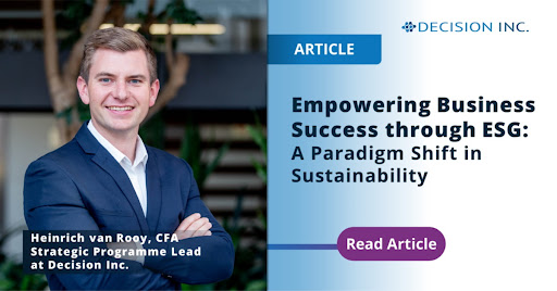 The integration of ESG initiatives has emerged as a critical driver of long-term success.