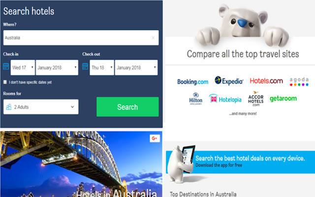 Cheap Hotels in Australia chrome extension