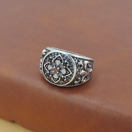 Title 5, Mens S925 Sterling Silver Ring, Dominating Per...