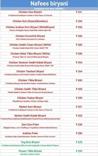 Nafees Biryani menu 1