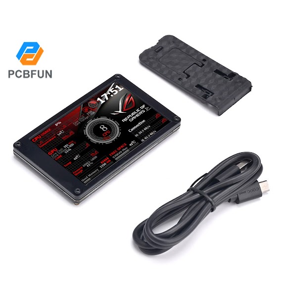 Màn Hình Hiển Thị Mini Pcbfun 3.5 Inch Ips Usb Aida64 Màn Hình 360