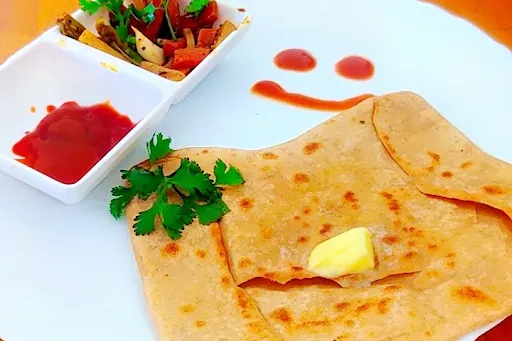 2 Cheese Garlic Paratha