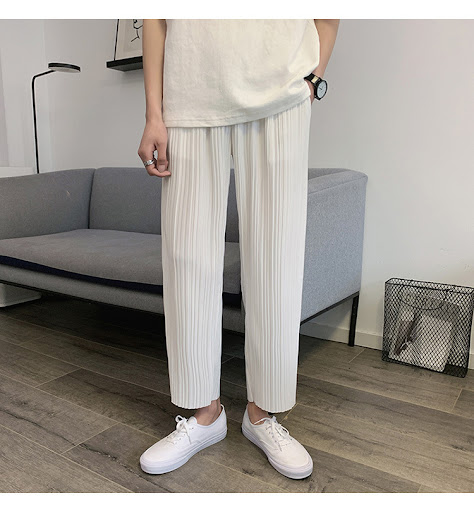 Title 6, Summer Mens Straight Drooping Wide-leg Pants. ...