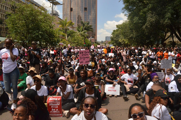 10,000 women in cities across Kenya took to the streets to protest a rise in femicides