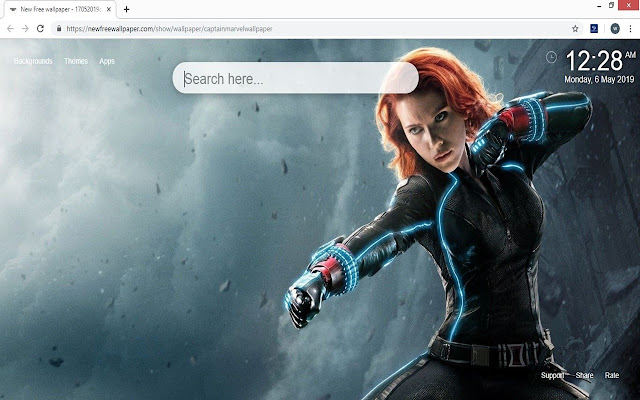 Captain Marvel HD Wallpapers New Tab Themes