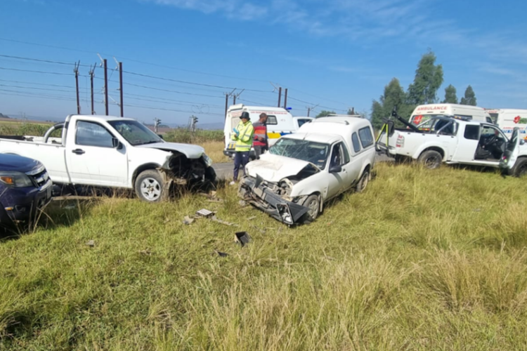 The scene of the accident on the R103 in KwaZulu-Natal.