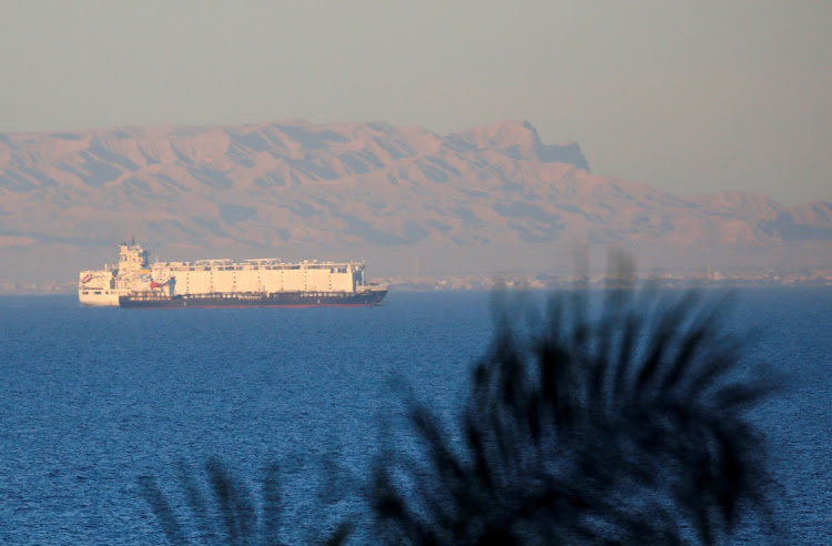 An unrelated photo of a shipping container sailing toward the Red Sea. Picture: AMR ABDALLAH DALSH