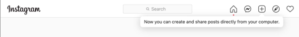 Sharing posts from your computer on Instagram