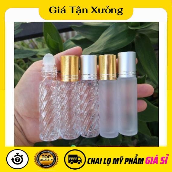 Chai Lọ Chiết Nước Hoa Trùm Sỉ Vỏ Chai Lọ Bi Lăn 10Ml Đựng Dầu Thơm, Tinh Dầu, Phụ Kiện Du Lịch