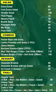 Mast Zaika menu 3