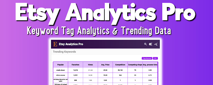 Etsy Analytics Pro marquee promo image