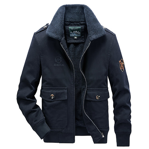 Title 6, Mens Cotton-padded Jacket Plus Velvet Military...