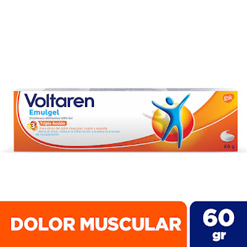 Voltaren Emulgel Diclofenalco Sódico 1% GSK Gel Tubo x 60 gr  